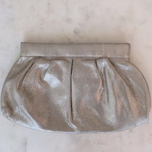 Club Monaco Silver Clutch